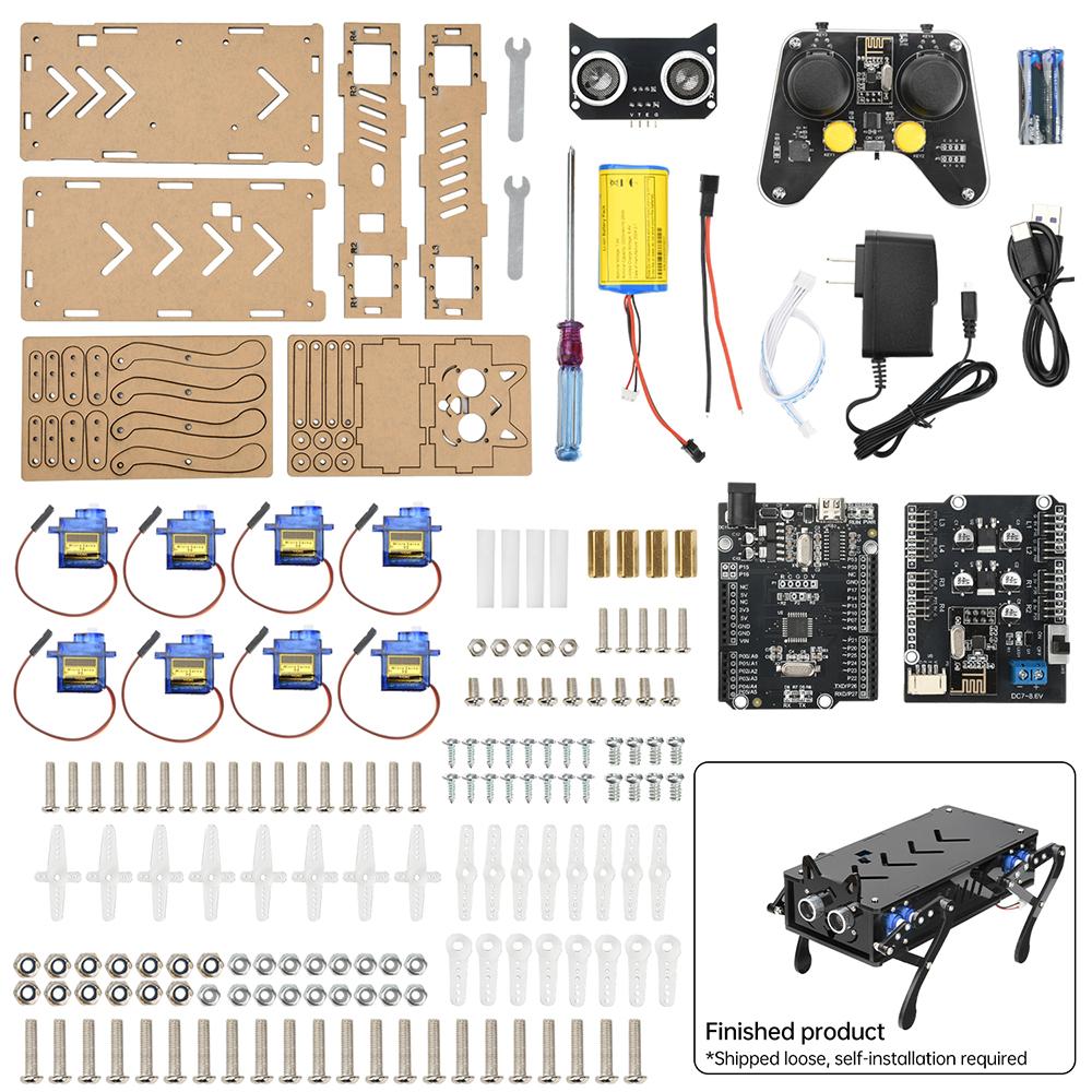 Bionic Mechanical Dog Bionic Intelligent Programming Development Robot Electronic Pet DIY Kit HXFB Graphical Programming