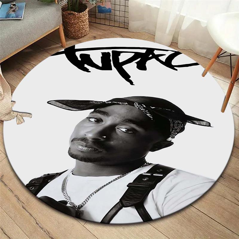 

Круглий килим Vortex Crossing Gate, Килимок для вітальні, спальні, біля дивана, дитячої кімнати, Нековзкий килимок для підлоги 80cmx80cm