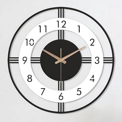 Wall Clock Stylish Metal Analog Wall Clock for Living Room, Office, Kitchen, Home and Hall Fancy Big Size Modern Wall Watch (40 CM)