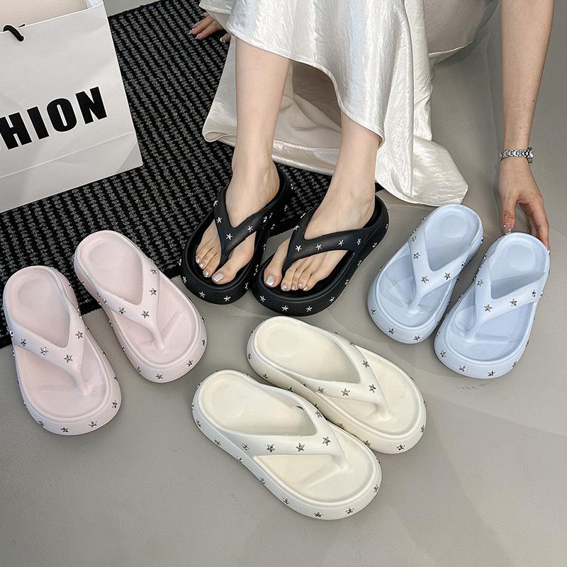 Women's Comfortable Wearing Thick Sole Heightened Anti-Odor Non-Slip Sandals - Fashion Home Outdoor Casual Shoes