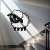 Large Laser Cut Sheep Metal Wall Art Black Iron Flock Modern Home Decor