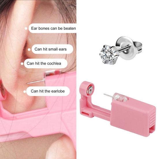 Disposable Good Looking Ear Piercer Stainless Steel Painless Sturdy Ear Piercing Device Body Piercing Jewelry