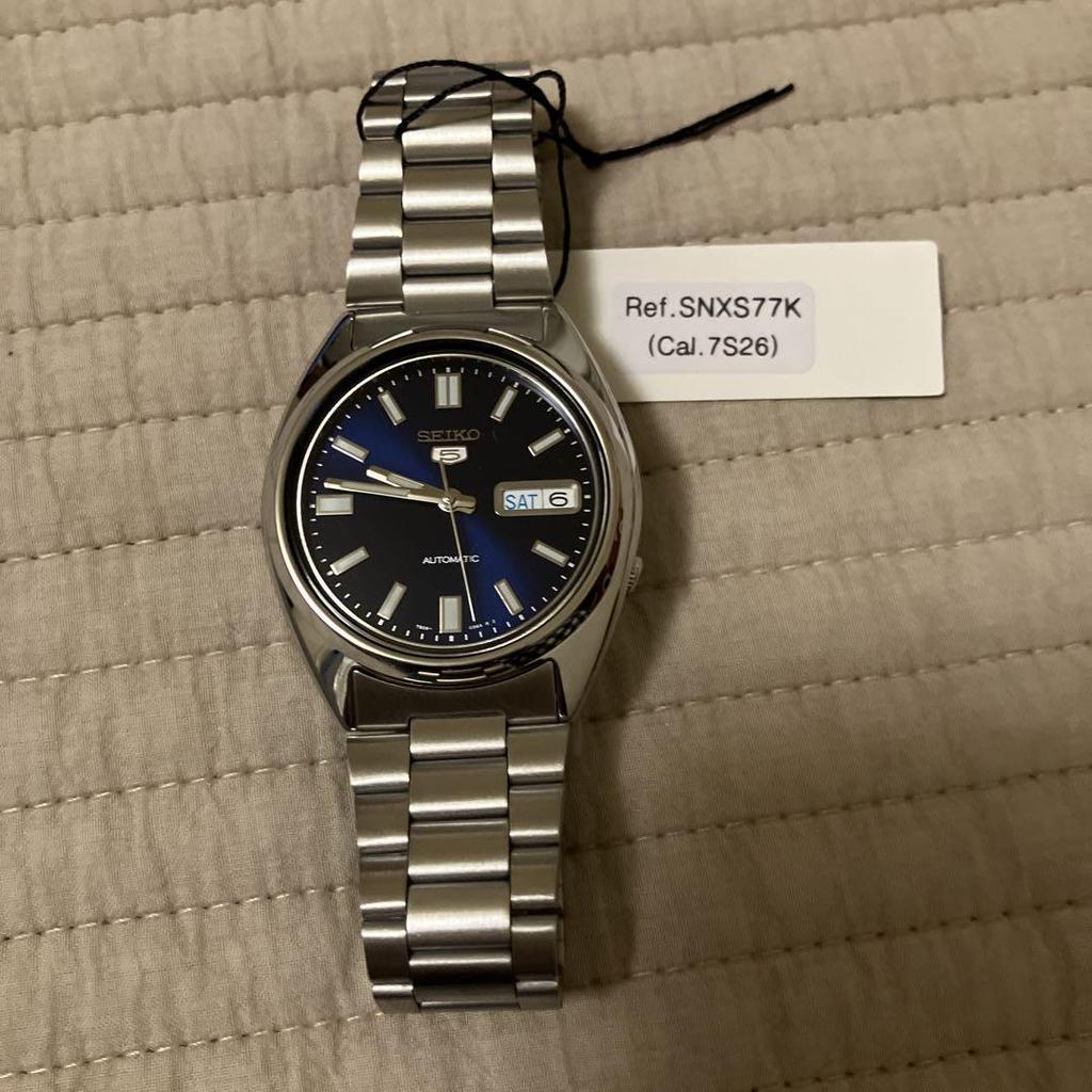 [USED] SEIKO5 SNXS77K1 Navy Blue Automatic