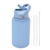 Sport Water Bottle Portable Sport Bottle Stainless Steel Sports Water Bottle with Straw Brush 650ml Portable Vacuum for Outdoor