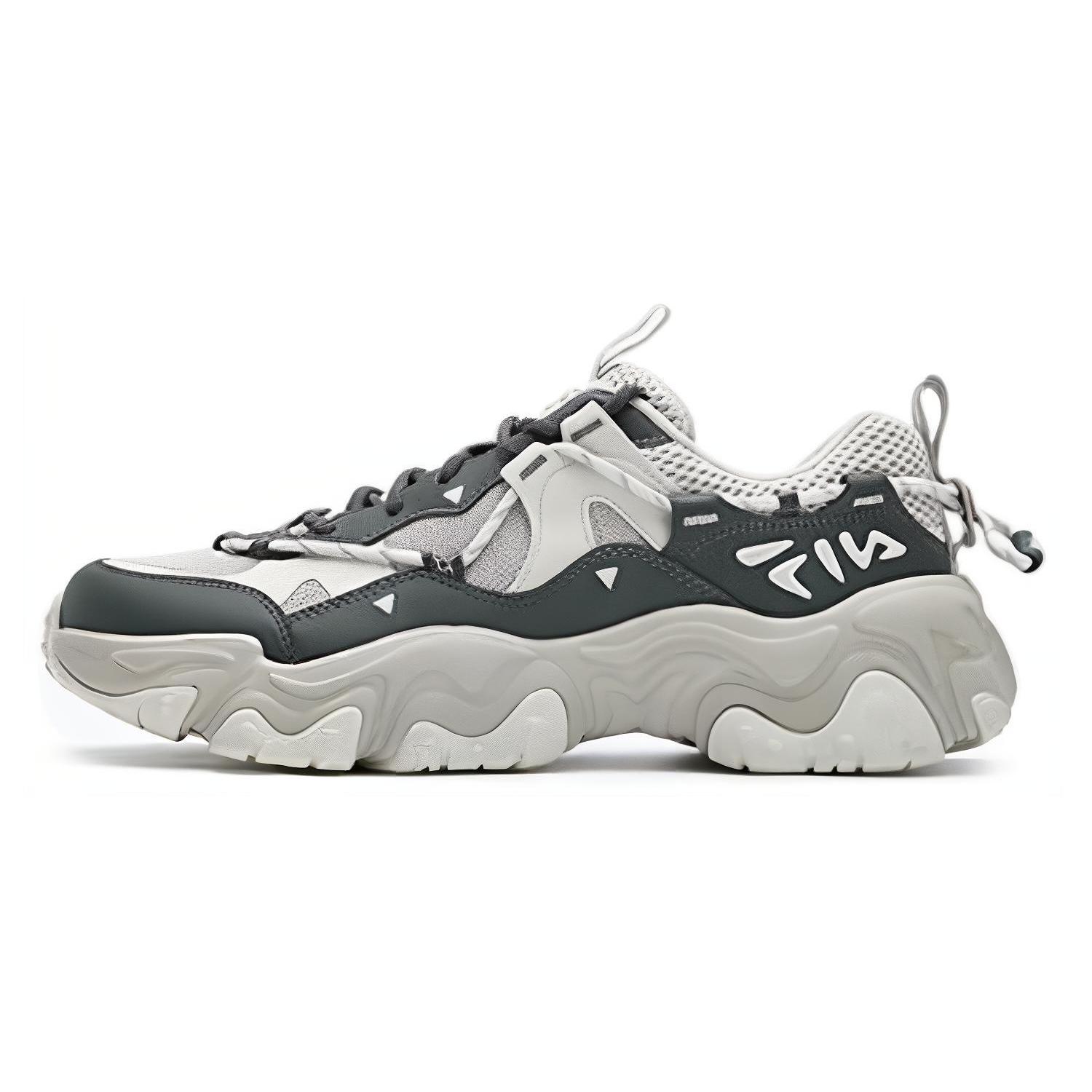 

New FILA FLUID 5 Cat Paw 5.0 Wear Resistant Low Top Casual Shoes Men s White Gray F12M422103FSV 41