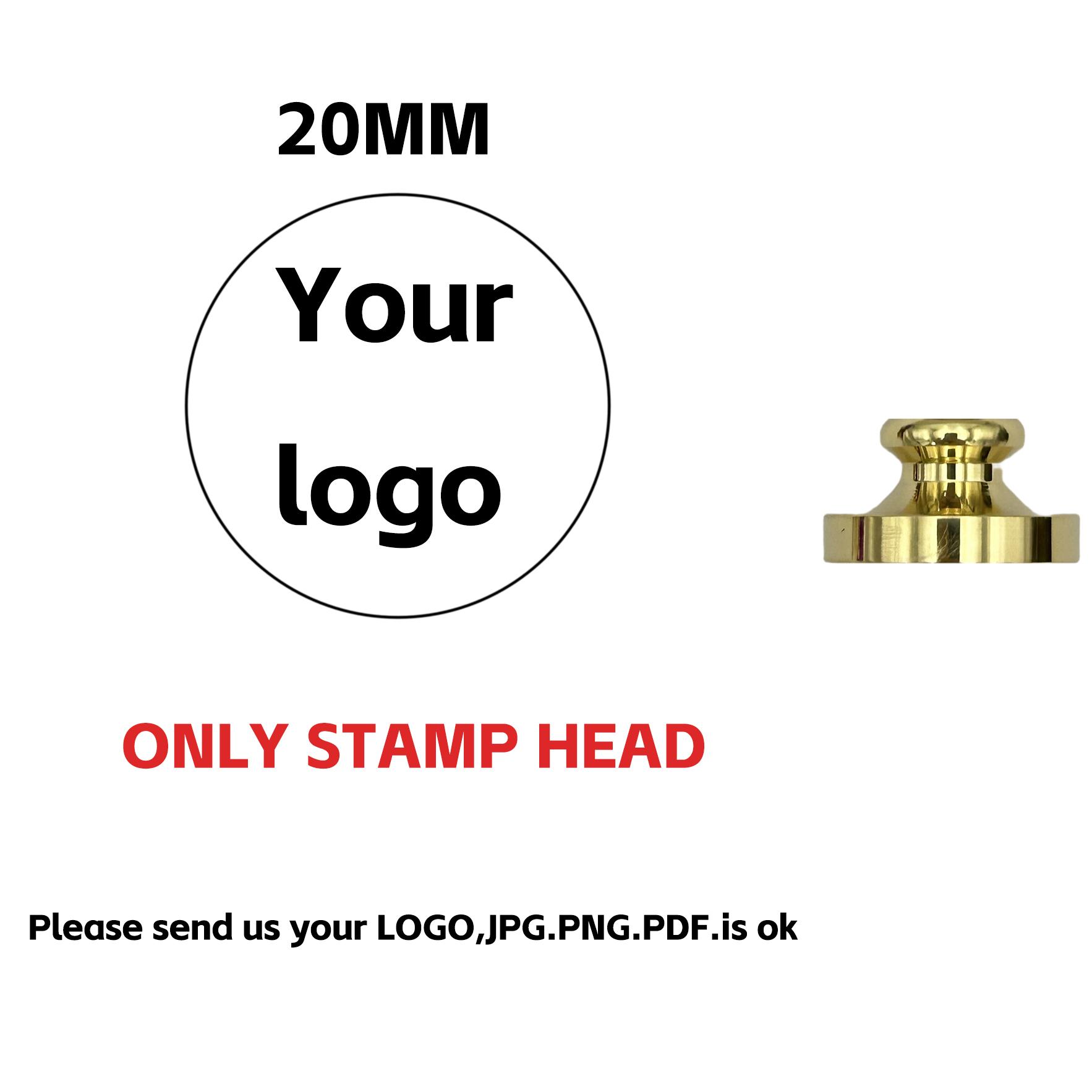 Customized Logo Retro Wedding Sealing Wax Stamp Personalized Invitation Wax Stamp Ancient Seal 20mm diameter stamp head