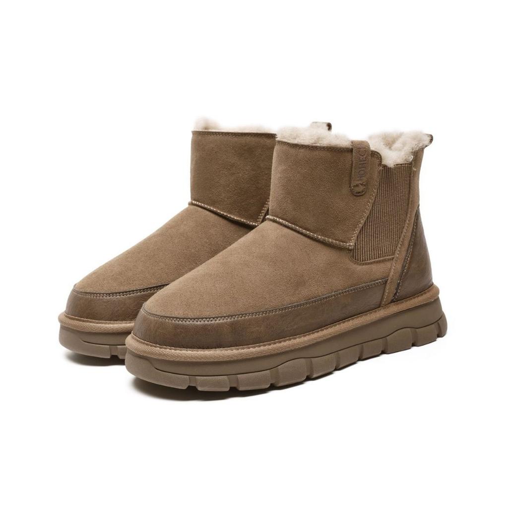 Winter new snow boots fleece thickened warm Chelsea boots heightened non-slip cotton shoes