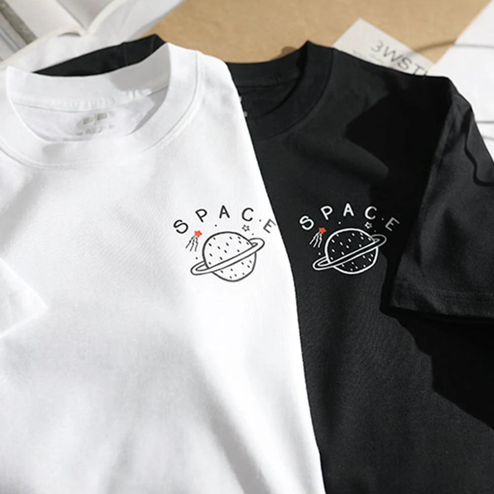 Retro Harajuku Módní Značka Tričko Pánské Dámské Krátký Rukáv Léto Volné Čistá Bavlna Pár Poloviční Rukáv Ženy A Muži Ins