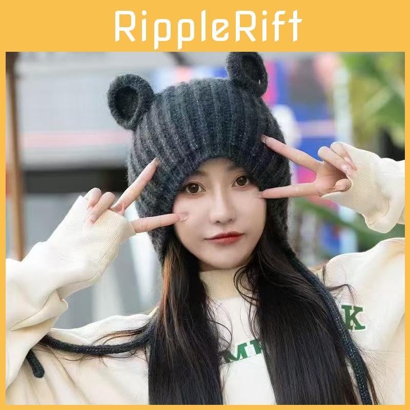 Knitted Winter Hat For Women With Ear Warmers And Windproof Protection For Outdoor Casuals