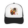 Sassy Thanksgiving Turkey Face Pop A Mesh Baseball Cap Casual Hat Outdoor  For Womens Unisex FeUnisex