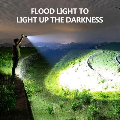 USB Glare Flashlight Multi-function Zoom Flashlight Outdoor Camping Flashlight