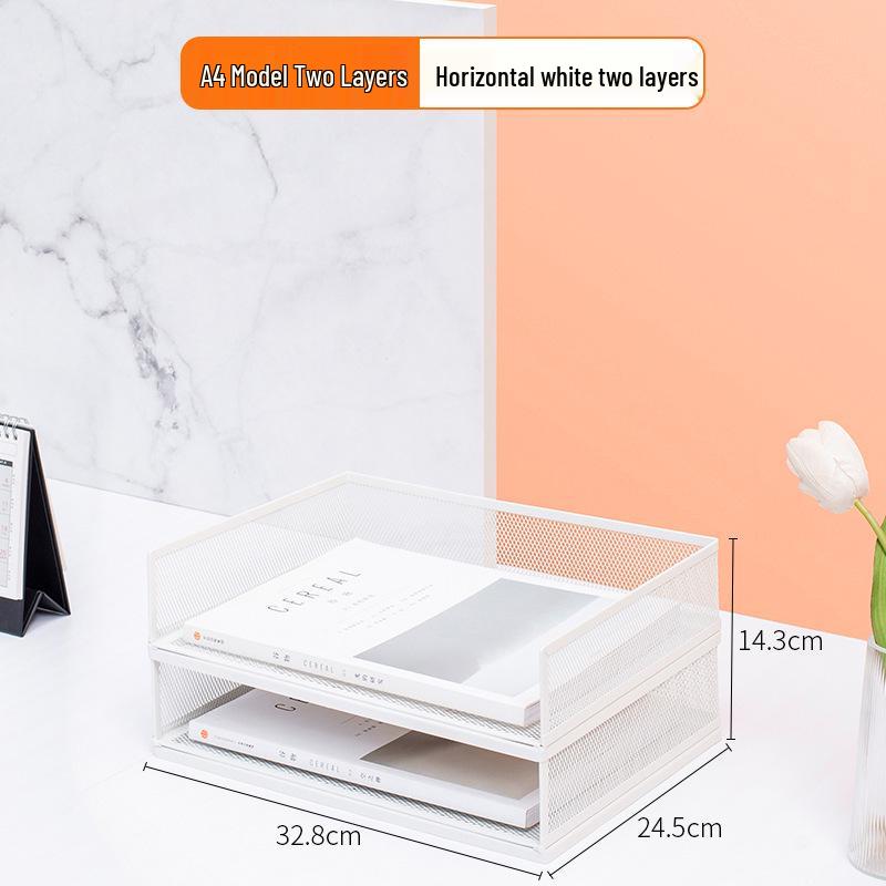 Metal A4 Multi-layer Desktop File and Document Storage Rack