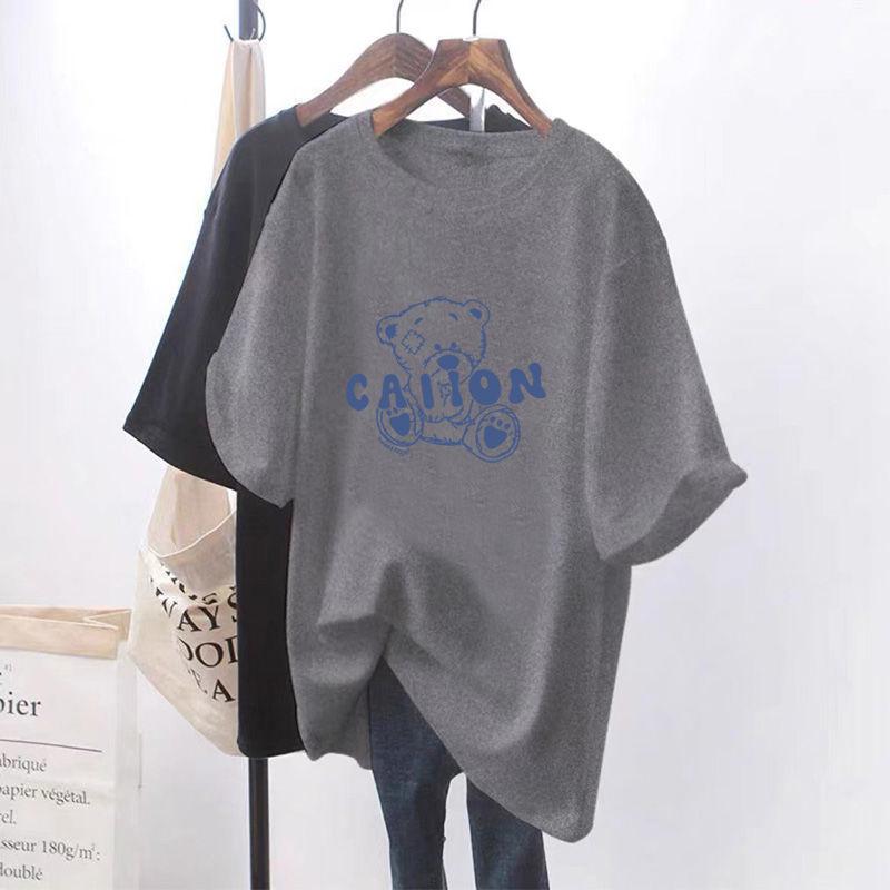 

Летняя облегающая футболка средней длины для кормления грудью - стильный топ с коротким рукавом для мам XXXL