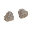 Stylish and Exquisite Geometric Love-shaped Copper Inlaid Zircon Full Diamond Women's Stud Earrings Earrings Jewelry