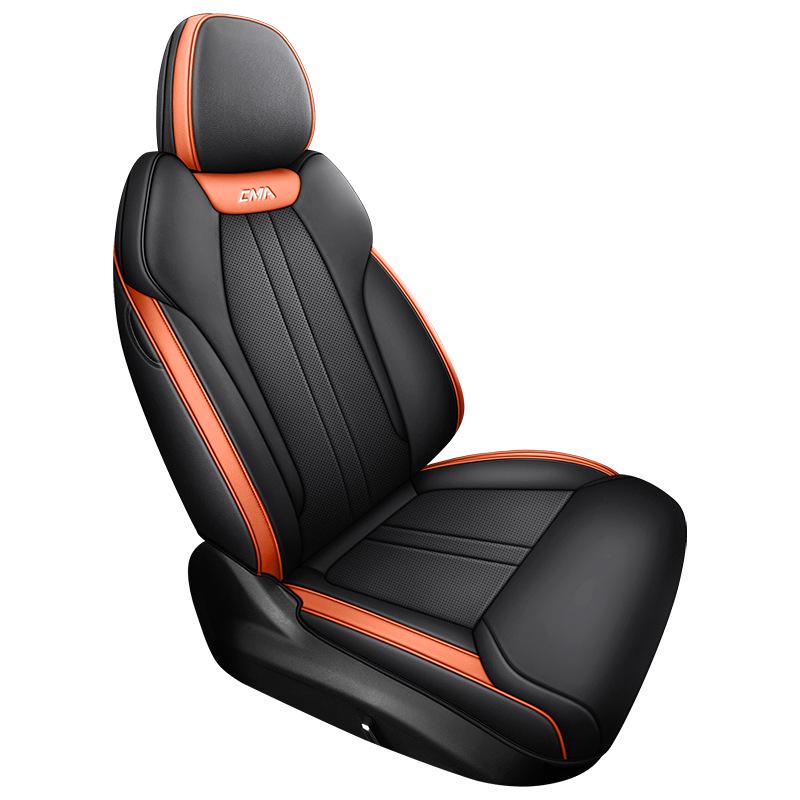 Boyue L Vollbezug Atmungsaktives Perforiertes Leder Autositzbezug für Alle Jahreszeiten