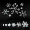 Christmas Window Display Snowflake Set for Shopping Malls & Hotels - Multi-Spec PVC Ornaments