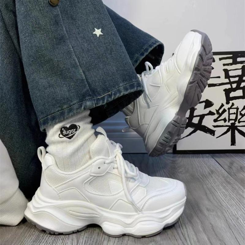 College Sports Shoes Women's Shoes Platform Dad Shoes Military Training Super Soft Casual Niche Spring and Autumn Versatile Students