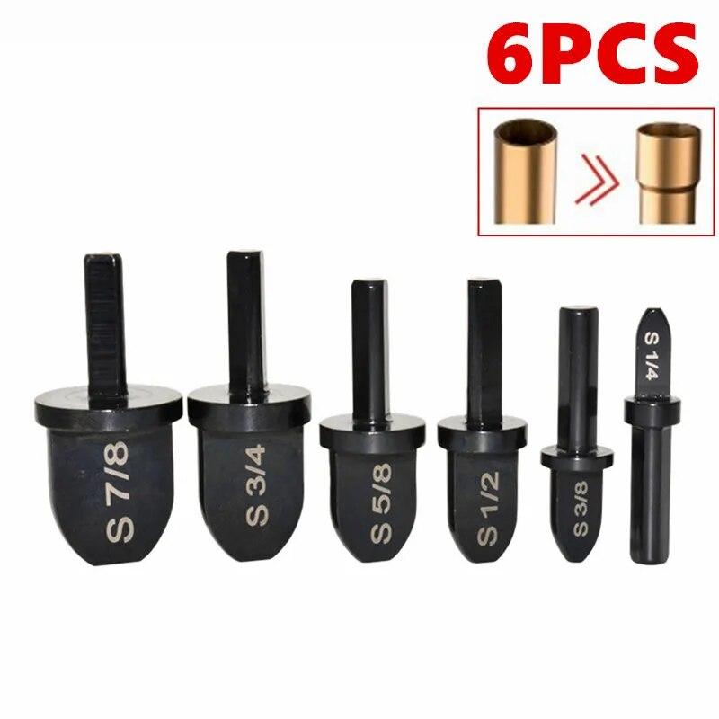 

6 шт. Треугольная ручка Imperial медная труба расширитель набор SwagingTool набор сверл с 1/4,3/8,1/2,5/8,3/4,7/8 дюйма