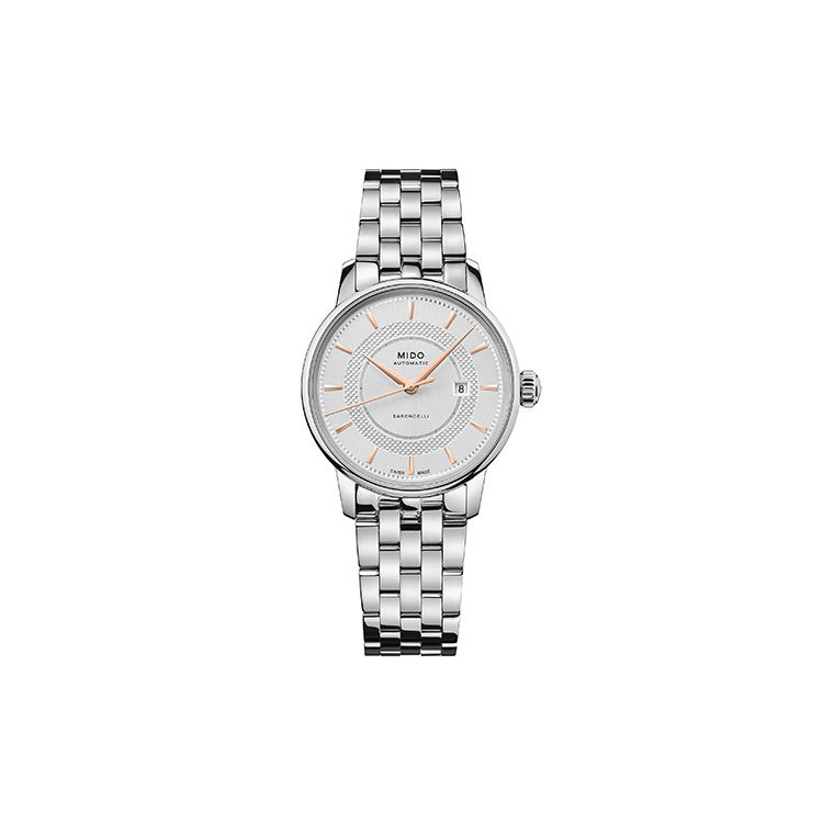 Mido Belluna Automatic Mechanical Movement Long Power Reserve Full Automatic Pearl Mother Of Pearl Watch Women watches Silver M037.207.11.031.01