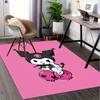 Office Rug Kuromi, Jester Anti-Slip Rug, Machine Washable for Living Room, Bedroom, Office, Multiple Sizes, Bedroom Mat, Decorative Mat, Durable Mat,