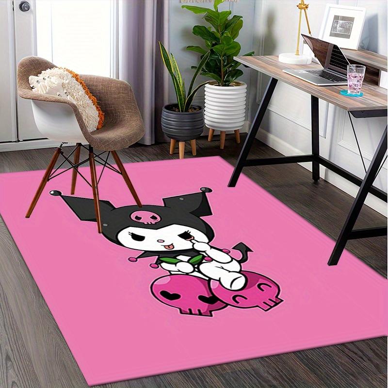Office Rug Kuromi, Jester Anti-Slip Rug, Machine Washable for Living Room, Bedroom, Office, Multiple Sizes, Bedroom Mat, Decorative Mat, Durable Mat,
