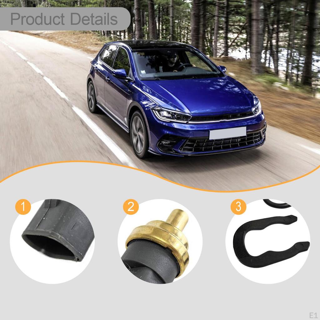 Kühlmitteltemperatursensor Zubehör 06A919501A Kompatibel Schwarz für A6 A4 Hochleistungs-Ersatzteil