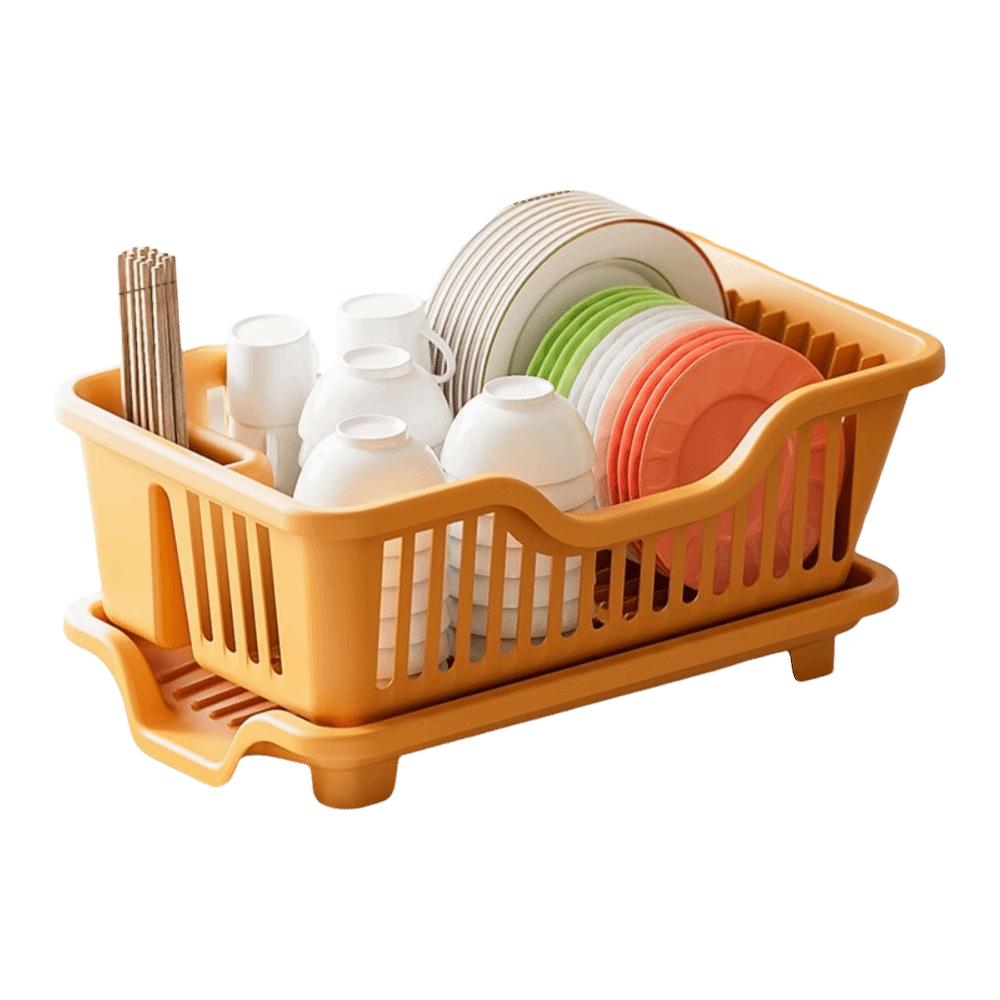 Plastic Utensils Drainer Rack Square Storage Basket Drain Bowl Rack Dish Drying Rack  Chopsticks