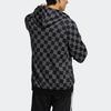 Adidas Logo Printed Hoodie With Drawstring Unisex Jackets Black HR3435