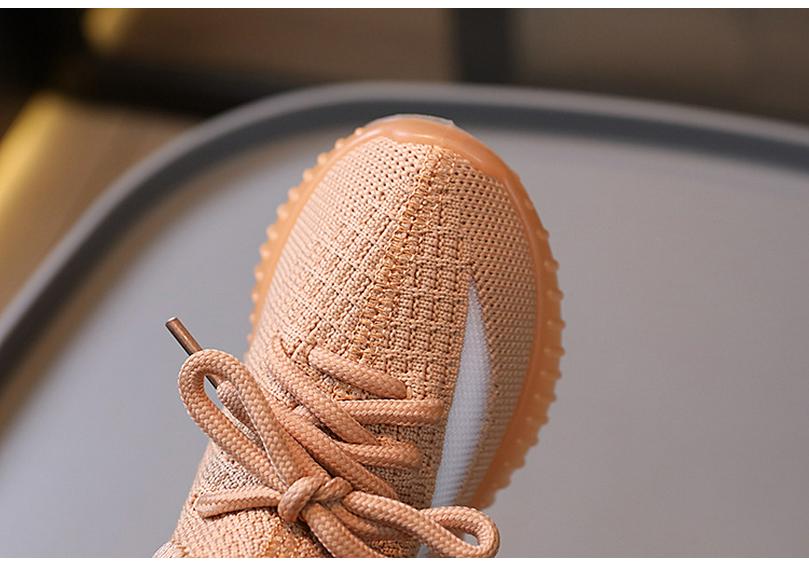 Kinder Frühjahrs- und Herbst-Flyknit-Mesh-Schuhe: Atmungsaktive, weich gefütterte Sneaker für Jungen und Mädchen