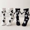 Interactive Halloween Friendship Socks Magnetic Closure Design Neutral Style Soft Polyester Costume Socks