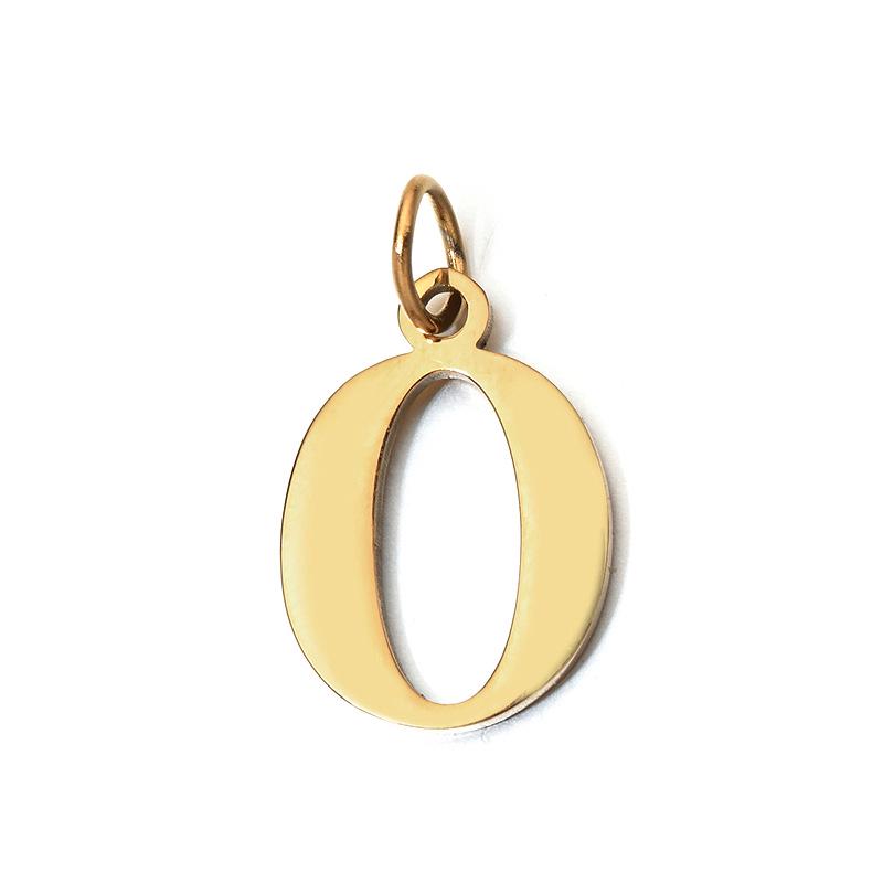 DIY 26-Letter Clavicle Chain Pendant: Personalized Stainless Steel Jewelry with a European and American Design Touch