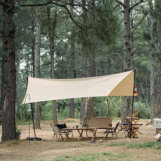 FOREST HOME Pole Sub Pole Made of 7075 Aluminum Alloy Stepless Adjustable Finely Adjustable Sliding Type Telescoping Lightweight For Outdoor Camping