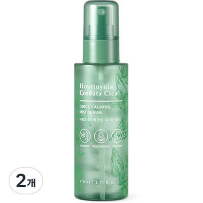 Tony Moly Houttuynia Cordata Cica Quick Calming Mist Serum, 110ml, 2 Units