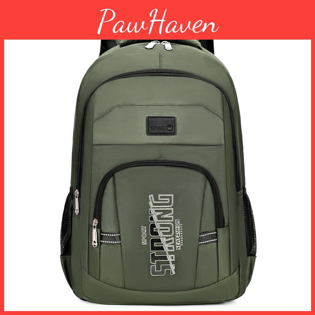 Casual Letter Unisex Laptop Backpack Business Bag For Travel And Commutes Daily