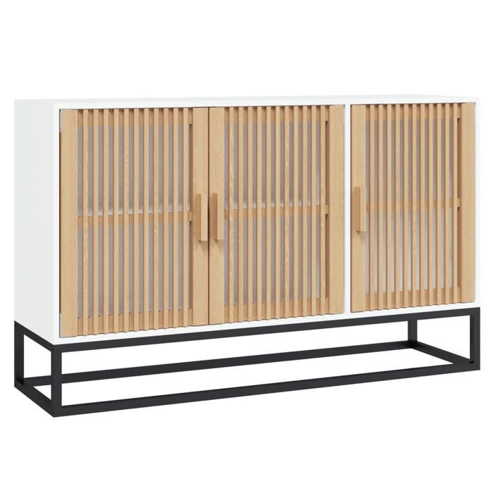 VidaXL Buffet blanc 105x30x65 cm bois d'ingénierie, armoire, armoire latérale, armoire de rangement, armoires, placard, 352121