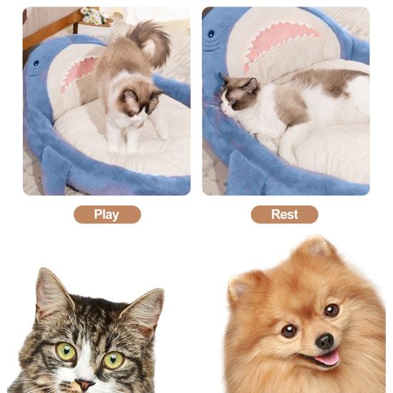 Pet Bed Cozy Comfortable with Extra Thick Filling Breathable Super Soft Cotton Large Size