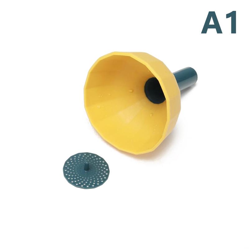 1pc Multifunctional Kitchen Funnel Silicone Portable Condiment Funnel Wine Oil Rice Funnel Tool Spill Filter Kitchen Supplies