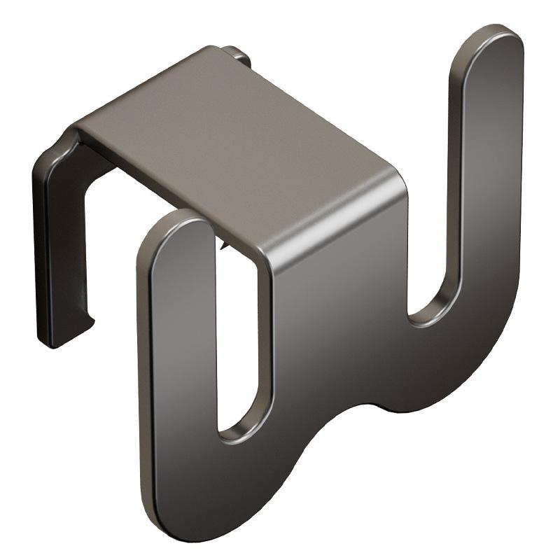 Wall-Mounted Punch-Free Bathroom Slipper Rack & Shoe Hook.