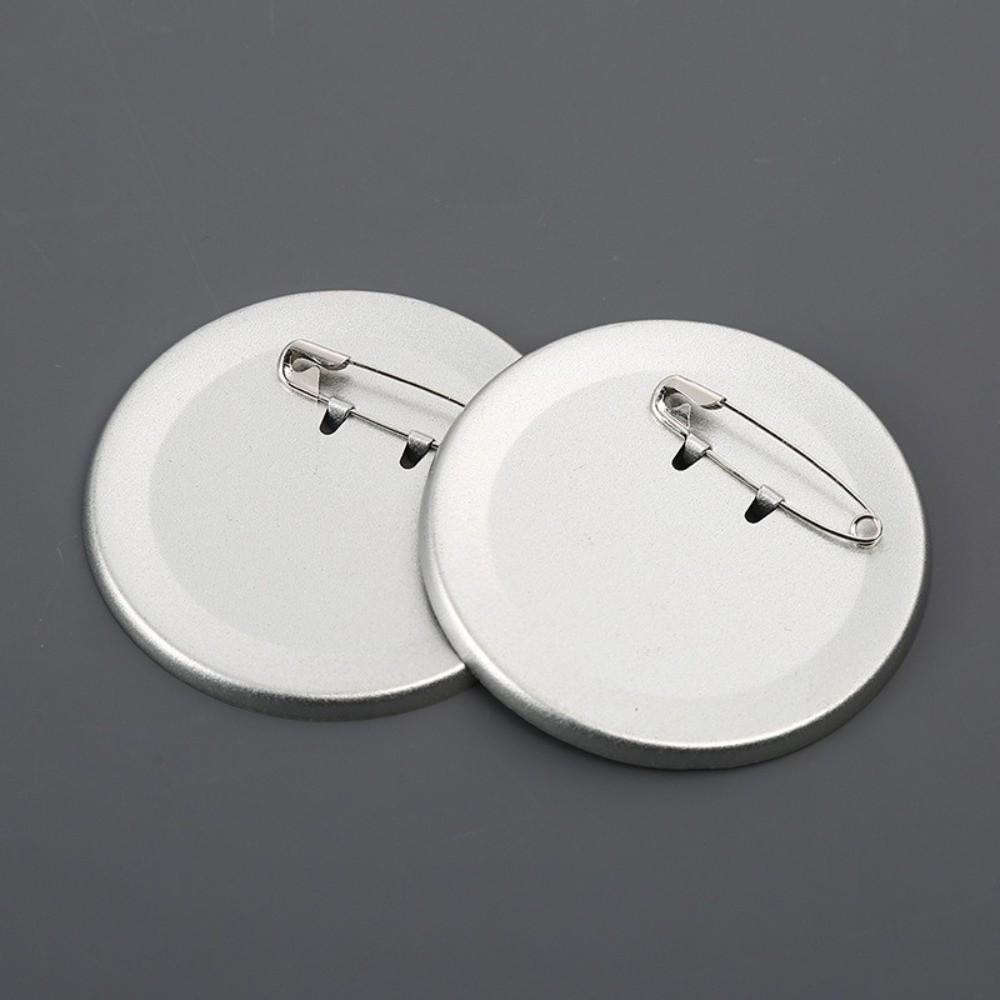 100pcs Blank Metal Brooch Clasps 25/58mm Button Maker Parts Pin Disk Pad  Brooches Jewelry
