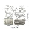 Plane Ship Camera Car Cutting Dies for Photo Scrapbooking Card Making Decors Carbon Steel Die Cuts Embossing Stencils