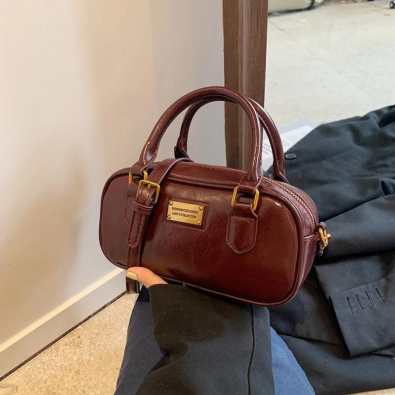 

Женская сумка через плечо из искусственной кожи, однотонные сумки-мессенджеры, элегантные сумки через плечо