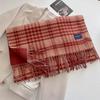 Autumn and Winter New Imitation Cashmere Plaid Scarf Women's Daily Couple Thickened Warm Scarf Shawl