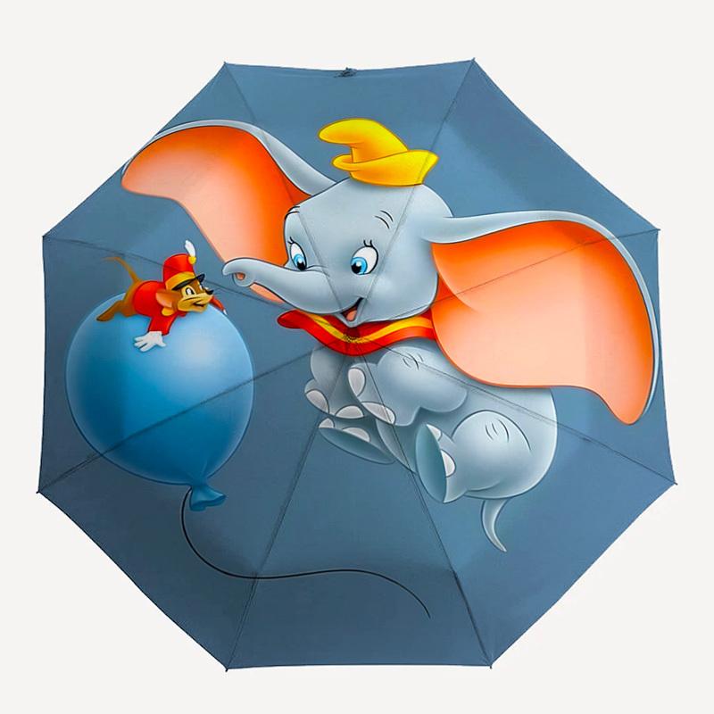 Elephant, Balloon Themed Automatic Opening and Closing Umbrella, Brightly Colored 8-rib Portable Umbrella, Suitable for Men and Women, A Perfect Gift