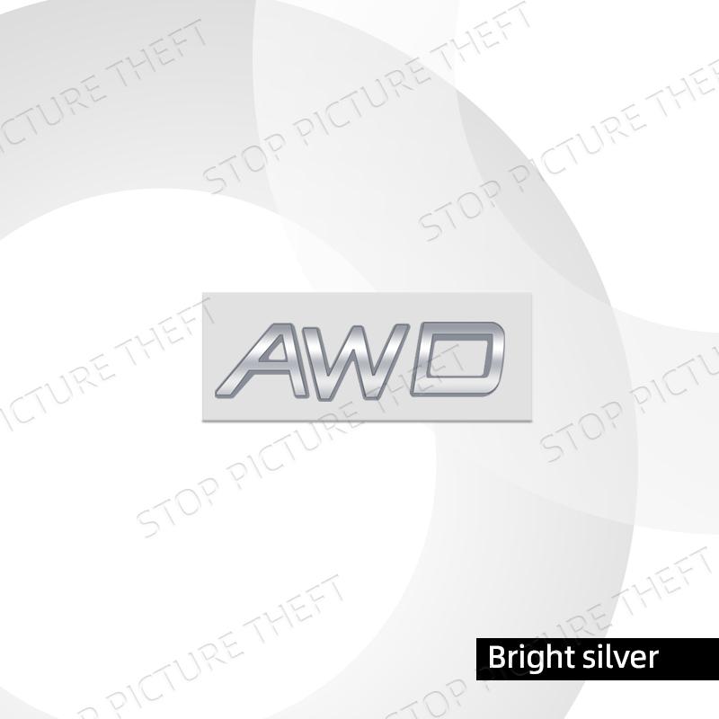 Metal Alloy For Volvo XC90 XC60 XC70 XC40 AWD Logo Car Trunk Fender Sticker Decoration Emblem Badge Accessories Glossy black