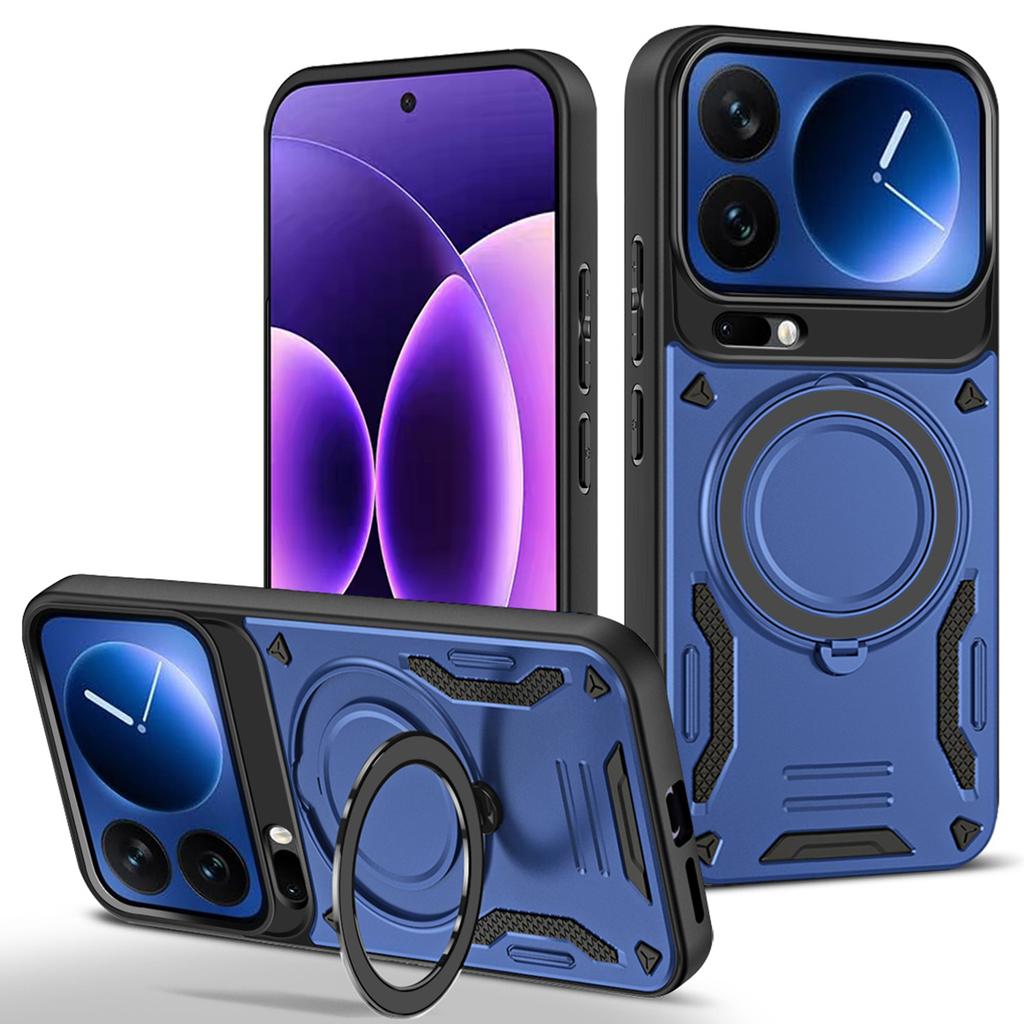 For Xiaomi 17 Pro Magnetic Case Shockproof TPU + PC Phone Back Cover with Kickstand