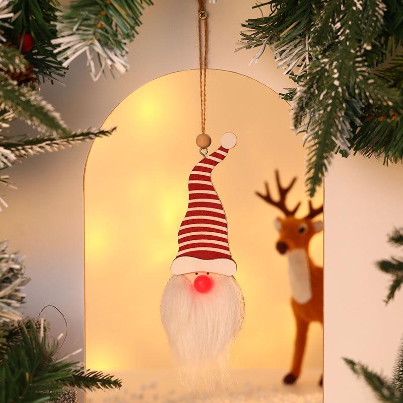 Luminous Forest Old Man Hanging Ornament - Christmas Tree & Party Window Decoration