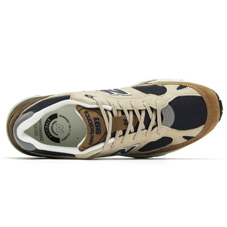 New Balance 991 Made in England Cappuccino Sneakers da Uomo Marrone Marrone Scuro Tan M991SBN