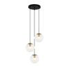 Lampa Wisząca Sarpo PND-58867-3S-BK-BRO Italux