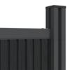 Fence Panel Gray 526 X 186 Cm WPC