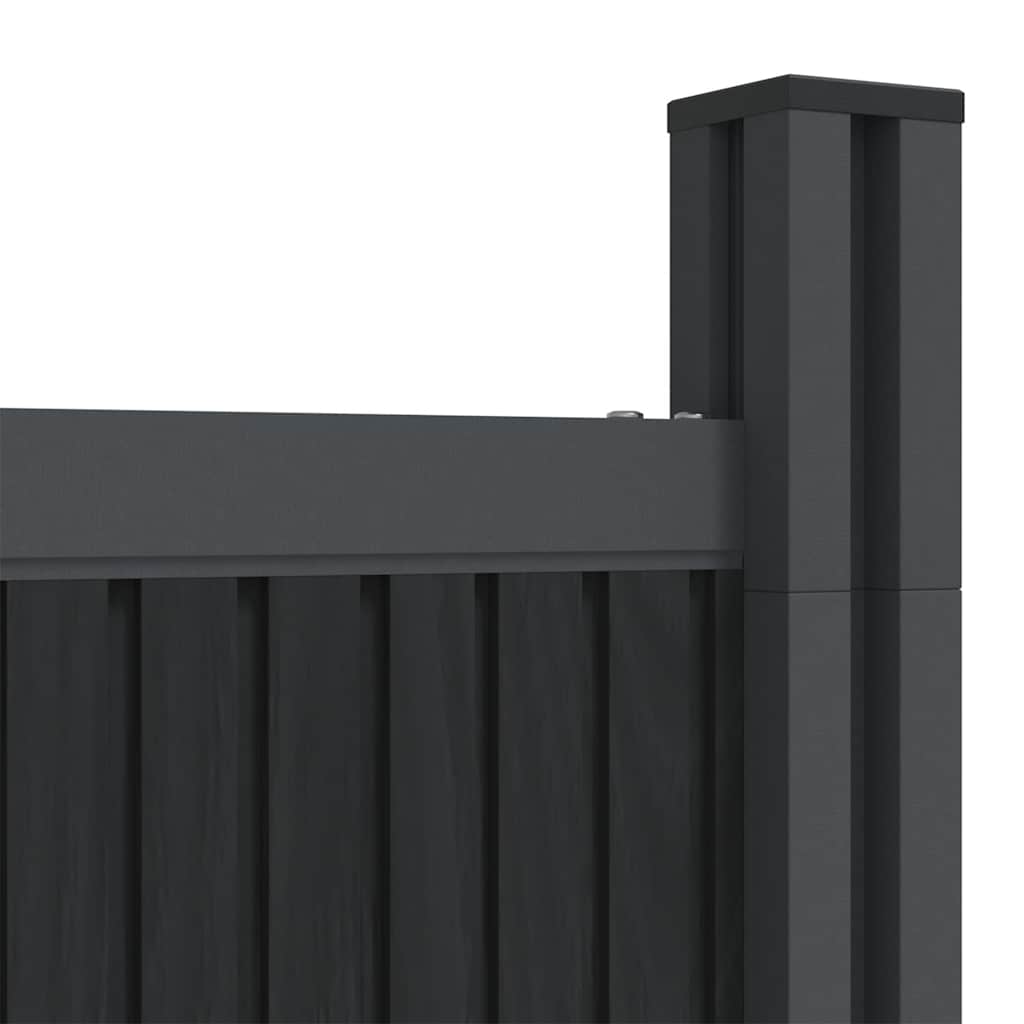 Fence Panel Gray 526 X 186 Cm WPC